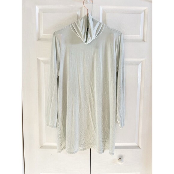 Eileen Fisher Tops - Sold Eileen Fisher Soft Tencel Turtleneck Tunic Light Green Size L